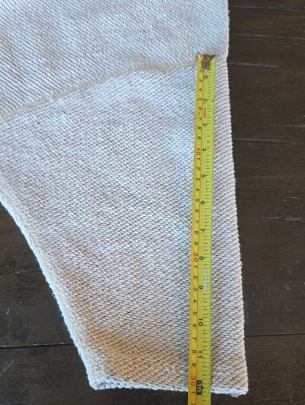 (O/S) American Apparel Cream Boxy Knit Scoop Neck Sweater Cotton Boho Lounge - Picture 6 of 8